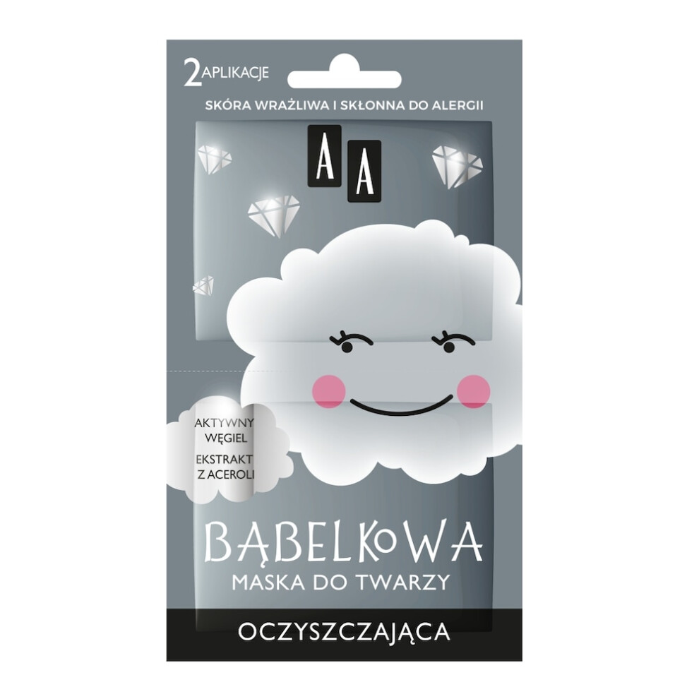 Polskie Suplementy Aa Bubble Face Cleansing Mask BäBelkowa Maska