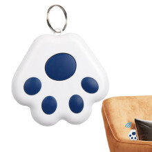 Dog GPS Tracker Cat Claw Shape Long Standby Wireless Real Time Item Tracker Phone Finder For Pets Luggage Dark Blue