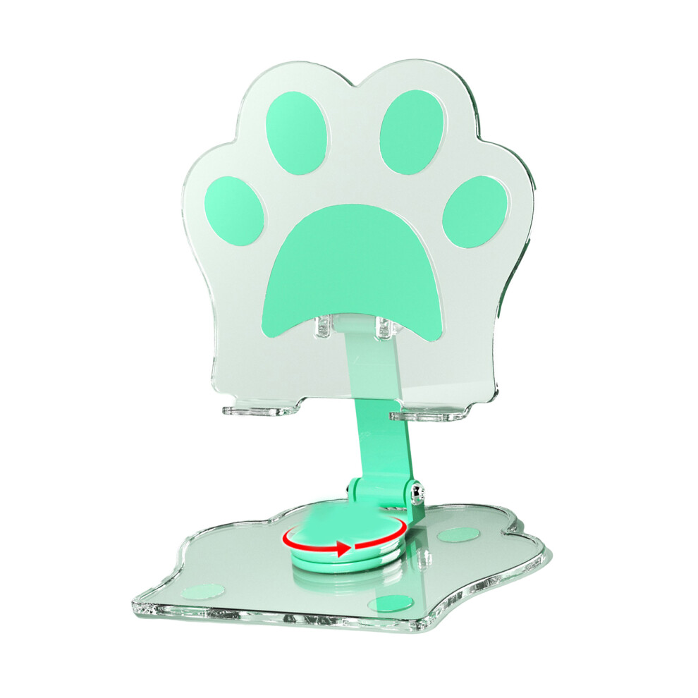 Reinforced Acrylic Stand 360 Degree Rotate Foldable Rack- Green 7704000207645