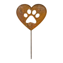 Decorative Antique Stake Heart Shape Ground Stake For Garden