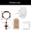 Christian Wood Crosses Rosaries Baptisms Set Include Gift Bag 3