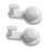 High Capacity Metal Suction Hook 11lb Weight Support-White 1