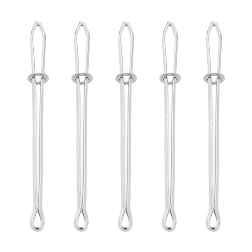 5Pcs Metal Drawstring Threader Flexible Elastic Band Threader