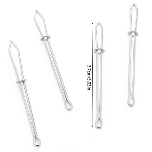 5Pcs Metal Drawstring Threader Flexible Elastic Band Threader 2