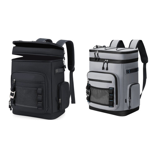 Large Capacity Insulated Coolers Backpacks Waterproof-Black 1