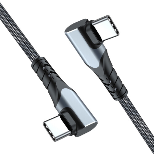 Right Angle 90 Degree Extension Cable USB C-50cm Double elbow