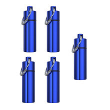 Portable Keychain Pills Holder For Backpacking-Deep Blue