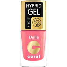 Delia Coral Hybrid Gel Nail Polish 16 Warm Medium Pink 11ml Lakier do Paznokci