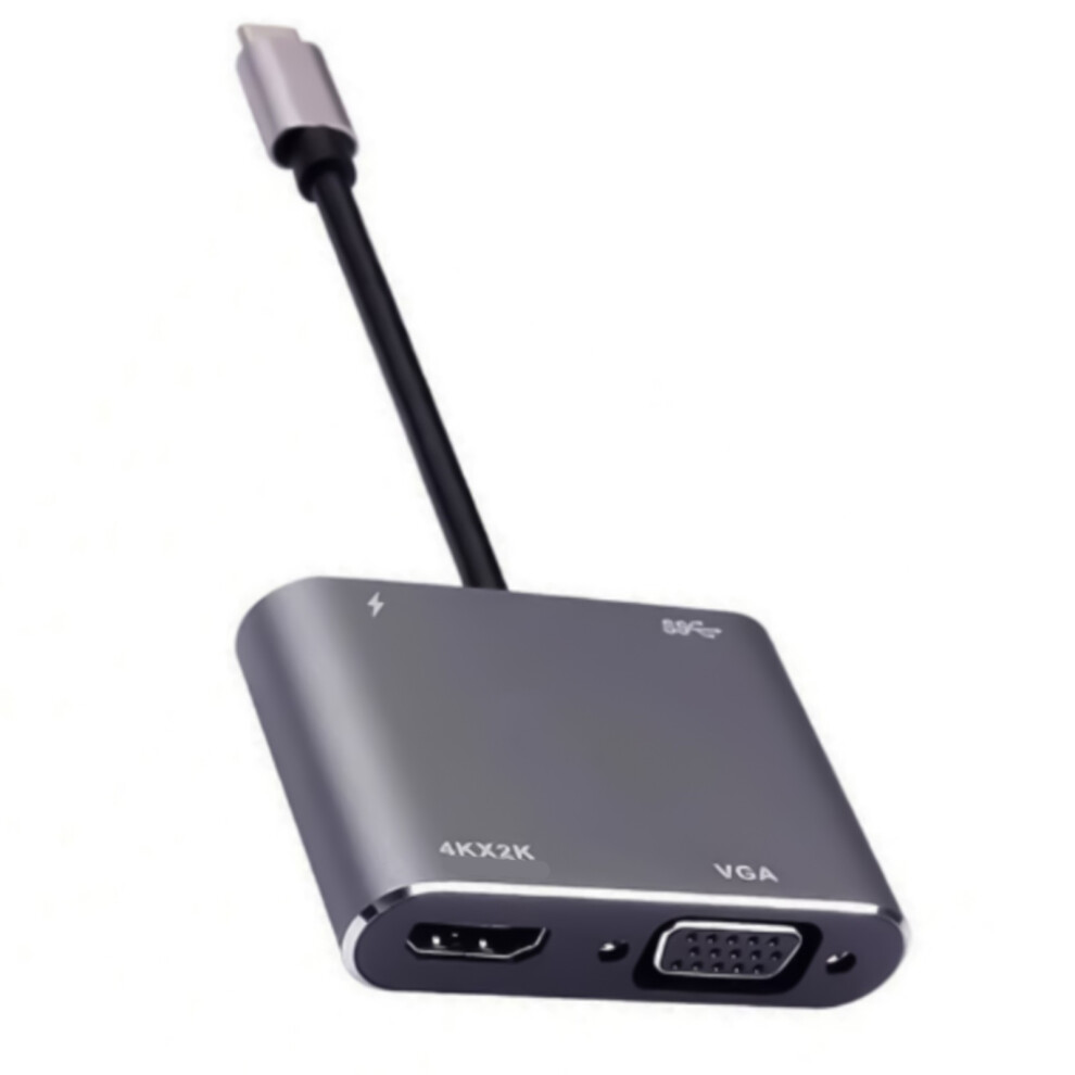 Usb Type C To 4K 30Hz Vga Converter With 100W Fast Charging And 7704000207386