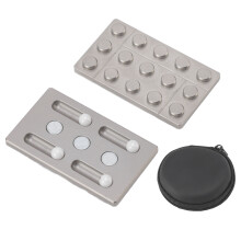 Metalen Fidget Slider, draagbare clicker voor volwassenen ter stressverlichting, haptisch magnetisch EDC-speeltje met een prachtig handgemaakt