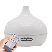 Umidificador e Difusor de Óleos Essenciais para Aromas Domésticos: Difusor de Ar Ultrassônico Elétrico de 400ml com Vaporizador de Névoa Fri