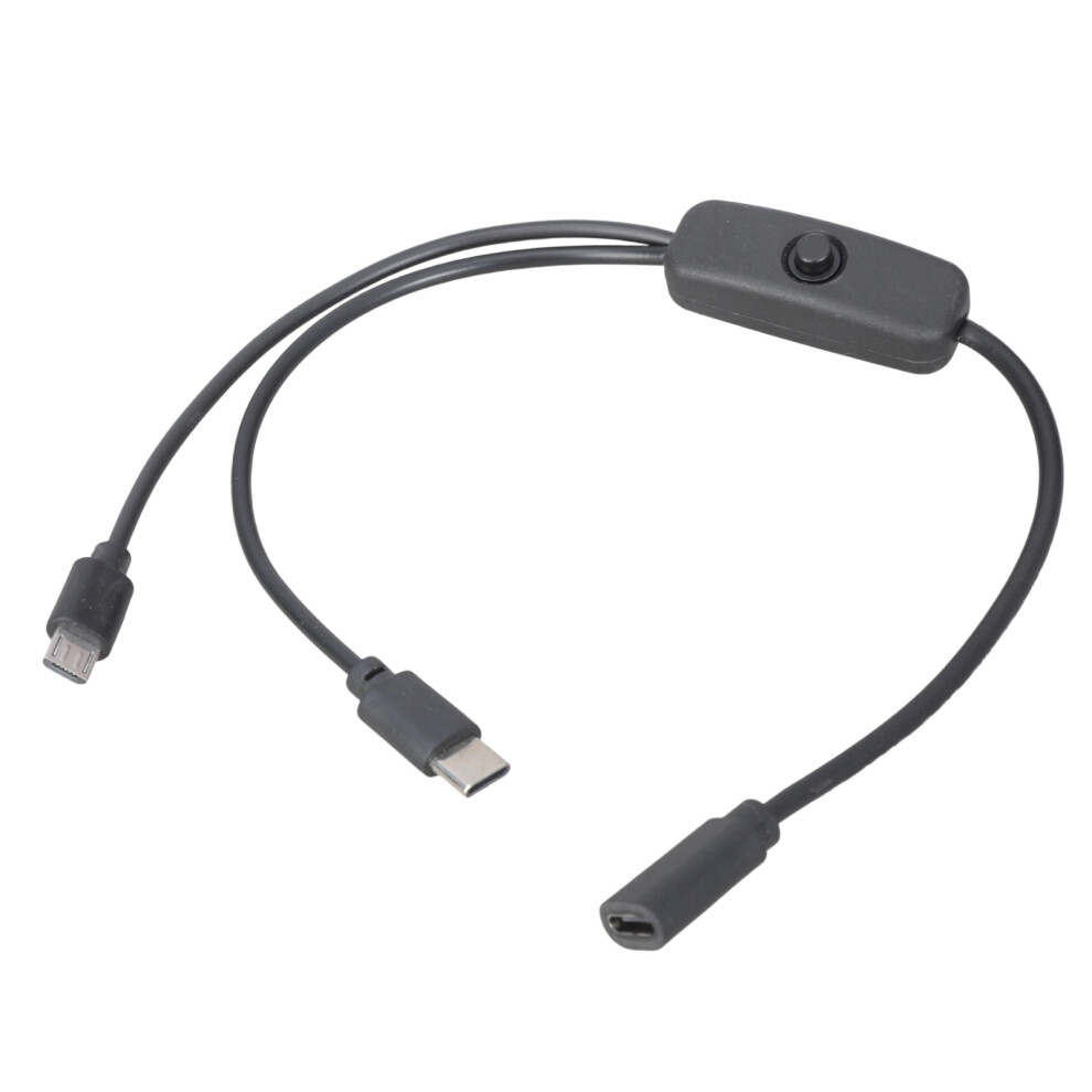5V Fast Charging Cable 2 In 1 Usb C Female To Type C & Micros 7704000206839