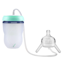 Freihändige Babyflasche