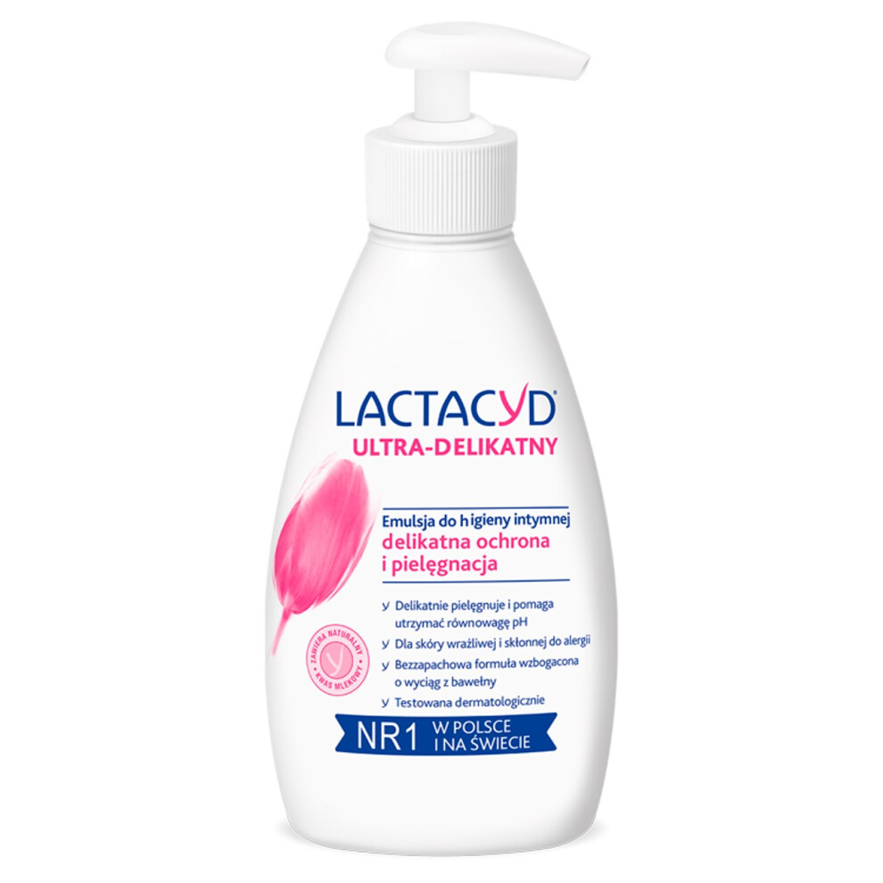 Polskie Suplementy Intimate Hygiene Cosmetic Lactacyd Femina Sensitive Intimate Hygiene Emulsion With Pump 200Ml