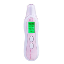 Testeur de peau pour le visage, testeur d'huiles pour la peau à usage domestique avec écran LCD numérique (blanc)
