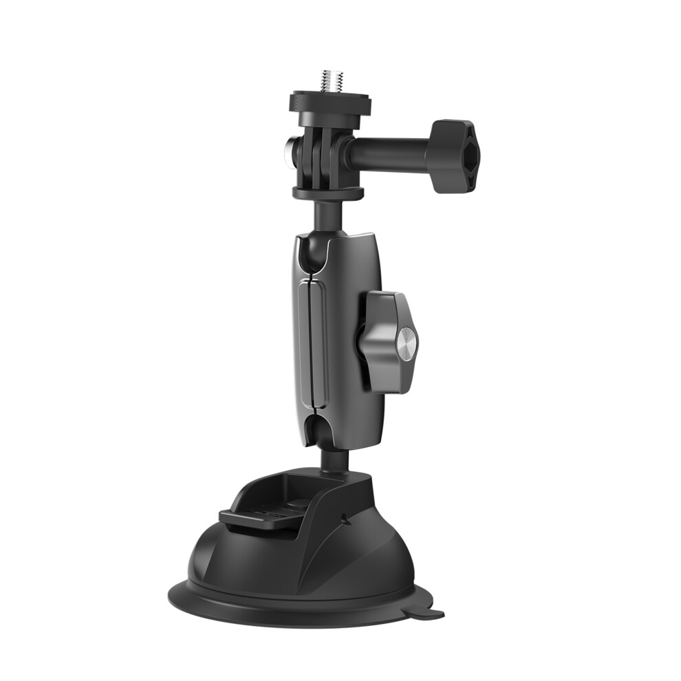 Aluminum Alloy Suction Cup Mount For Action Cameras 15.3Cm Black 8781363949107