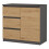 Commode artisanale Malwa 1D3S ANTHRACITE 1