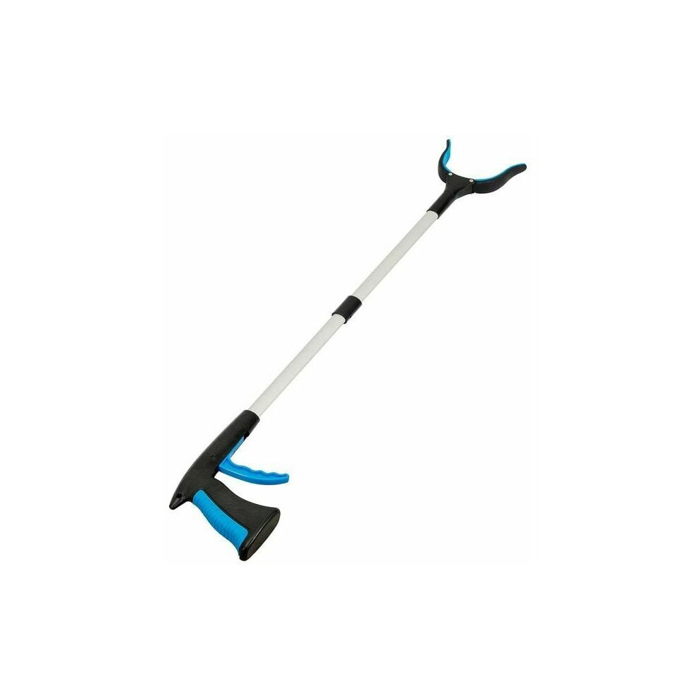 Foldable Design Reacher Grabber Tool with Rotating Jaw, 360 Degree Swivel Head and Strong Magnetic Tip, Mobility Aid Reaching Assist Tool with Lightwe