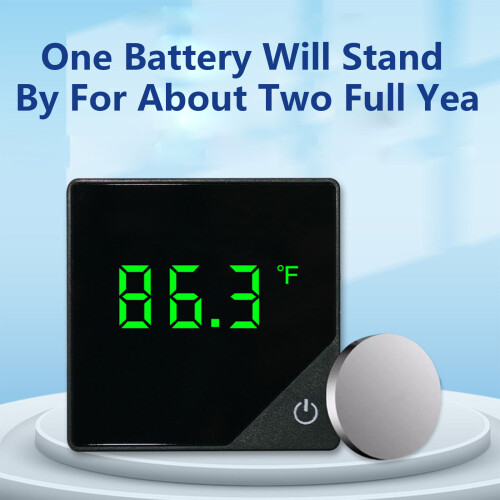 Touch Control Aquariums Thermometers Wireless-Black Celsius 2