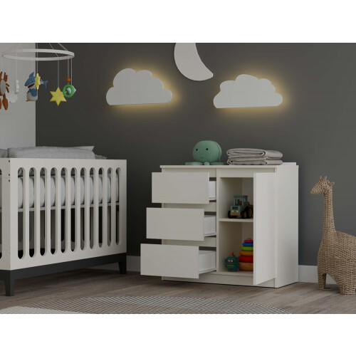 Commode Malwa 1D3S Beige cachemire 2