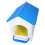 Large Animal Nesting Box Chicken Coops with Pad For-Blue 1