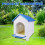 Large Animal Nesting Box Chicken Coops with Pad For-Blue 5