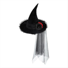 Dospelý punkový čarodejnícky klobúk, Halloweenský kostým, čarodejnícky klobúk