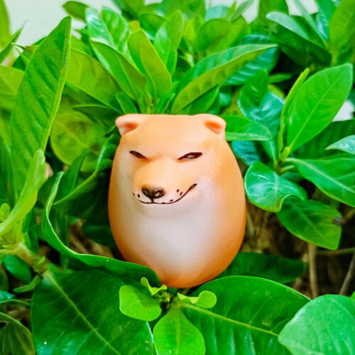 5x Αυγό Σκύλου Shiba Inu Ρεαλιστική Διακόσμηση Γραφείου σε Σχήμα Αυγού Σκύλος & Αυγό