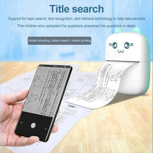 Mini Thermal Printer Portable Ink-free Thermal Wirelessly BT 203dpi 1