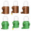 Leakproofs Cage Mounted Waterer For Pet-cactus Copper mouth 2