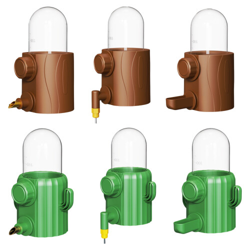 Leakproofs Cage Mounted Waterer For Pet-cactus Copper mouth 1