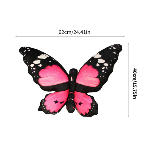 Comfortable Butterfly Shape Pillow Fabric-Pink butterfly 1