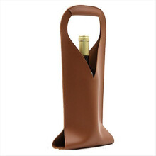Pu-Leder Weintasche Weinflaschenhalter Champagner Handtasche Geschenktasche C
