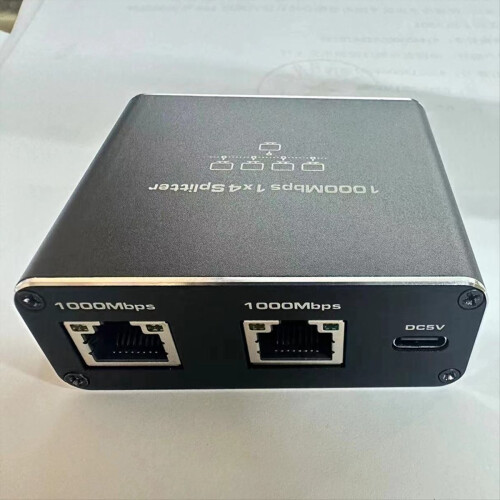 Répartiteur Gigabit Ethernet 1 entrée 4 sorties 1000 Mbps Câble Internet 2