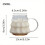 Caneca de café transparente em formato de árvore de Natal com leite e café da manhã 5