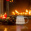 Caneca de café transparente em formato de árvore de Natal com leite e café da manhã 2