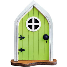 Dekorácia záhradného stromčeka, miniatúrne rozprávkové dvere, drevené nádherné rozprávkové a trpasličie dekorácie do domu, roztomilé