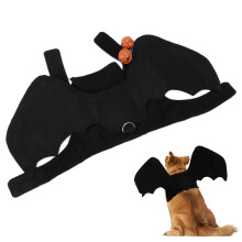 Katzenkostüm Fledermausflügel aus Filzstoff für Halloween-Spiel, Klein