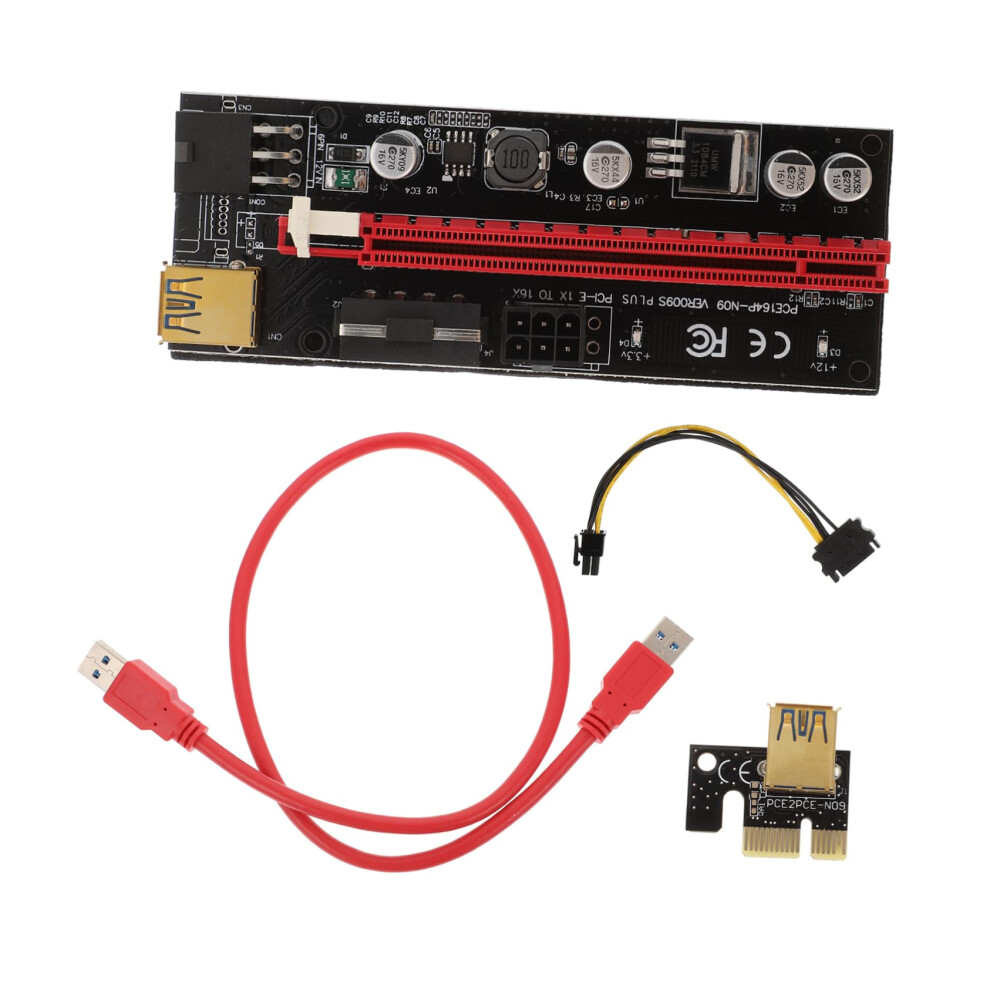Pcie To Adapter With Fixed Buckle And Independent Power For Graphics Card Usb Riser Mining And Gaming Easy Slot Install 9323874196558