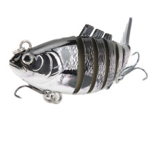 Durable Multi-Joint Imitation Plastic Swimbait 10cm for Fishing JM060