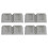 8PCS Gray Rubber Caster Cups for Chairs, Sofas & Cabinets 2