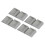 8PCS Gray Rubber Caster Cups for Chairs, Sofas & Cabinets 15