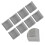 8PCS Gray Rubber Caster Cups for Chairs, Sofas & Cabinets 4