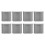 8PCS Gray Rubber Caster Cups for Chairs, Sofas & Cabinets 16