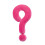 Question Mark Shape Throw Pillows Cotton-Rose Red Question Ma 1