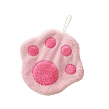 Adorable Cats Paws Patterneds Hand Towel Absorbent-Pink Pink