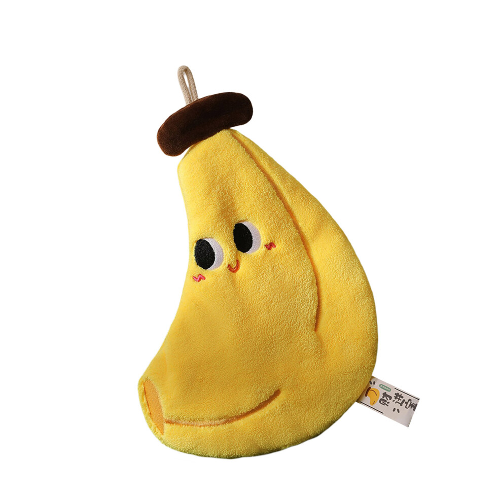 Corals Velvets Hand Towel with Fun Fruit Design for-banana