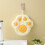Adorable Cats Paws Polyester Hanging Towel, High-Yellow 7