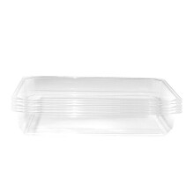 Plateaux de comptoir empilables, dessous de plat décoratifs aspect fonte, plats de buffet réutilisables en plastique, plateaux de service
