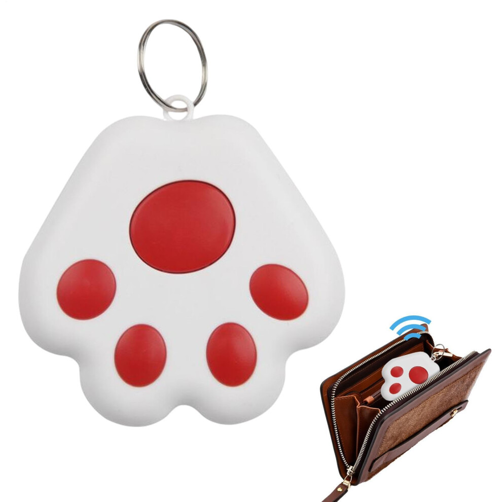 Dog Locator Cat Claw Shape Mini Item Finder Portable Intelligent Antilost Device For Luggage, Kids, Pets Red 9323874196794